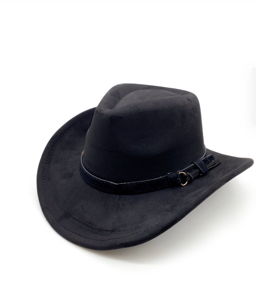 Faux Suede Fedora