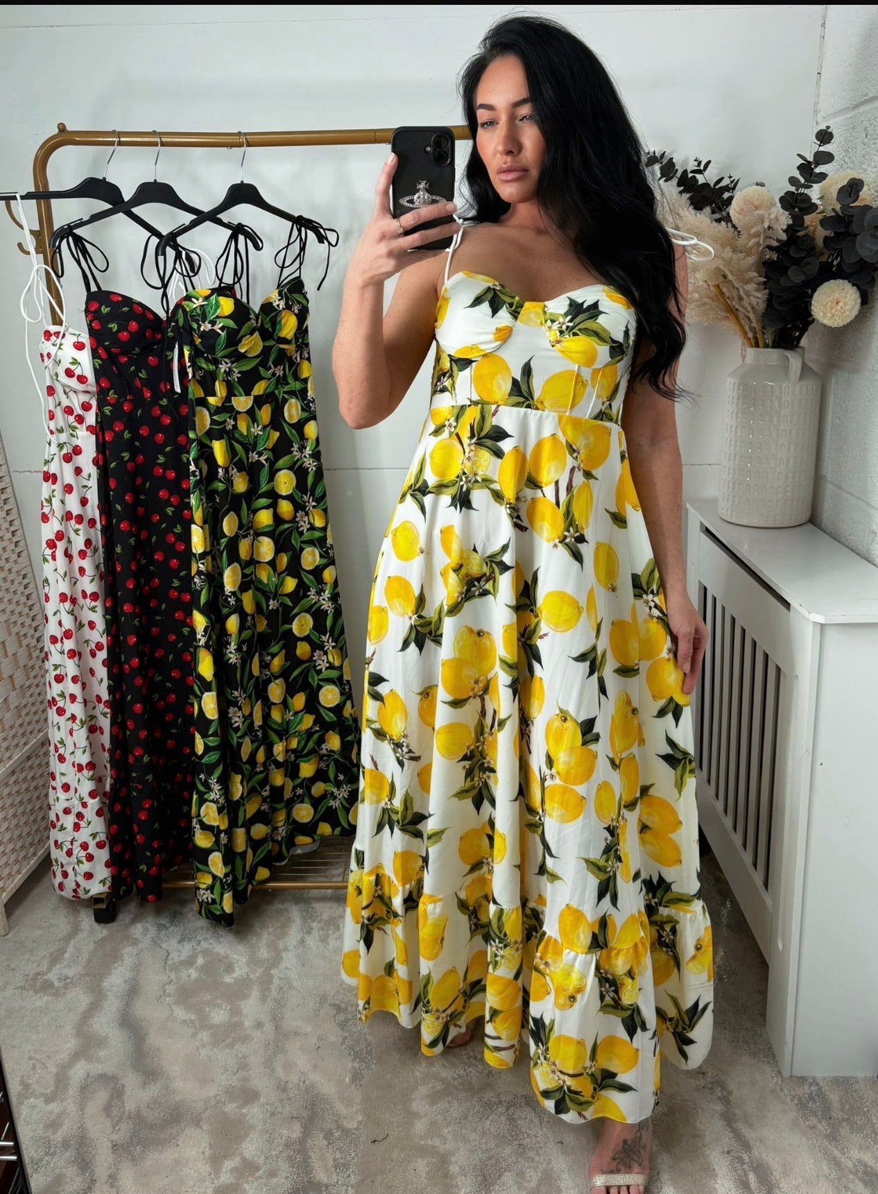 Summer Lemons Maxi Dress
