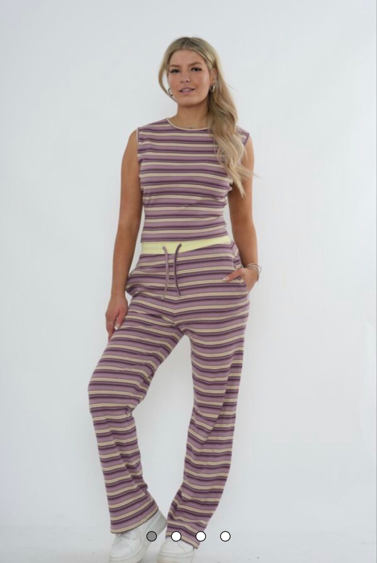Pink Stripe Co-Ord Set
