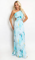 Side Cut Out Pleated Dress