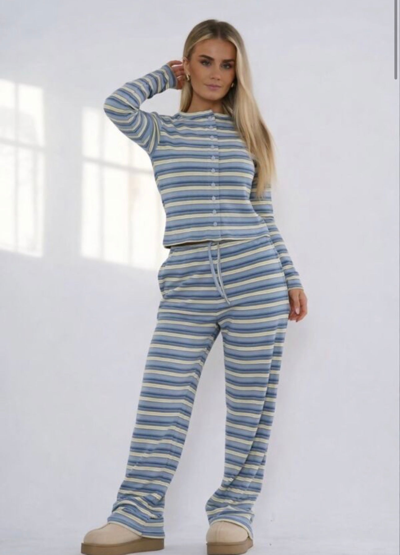 Spring Blue Stripe Set