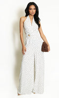 Polka Dot Wide leg Jumpsuit